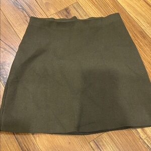 Zara Khaki Mini Skirt